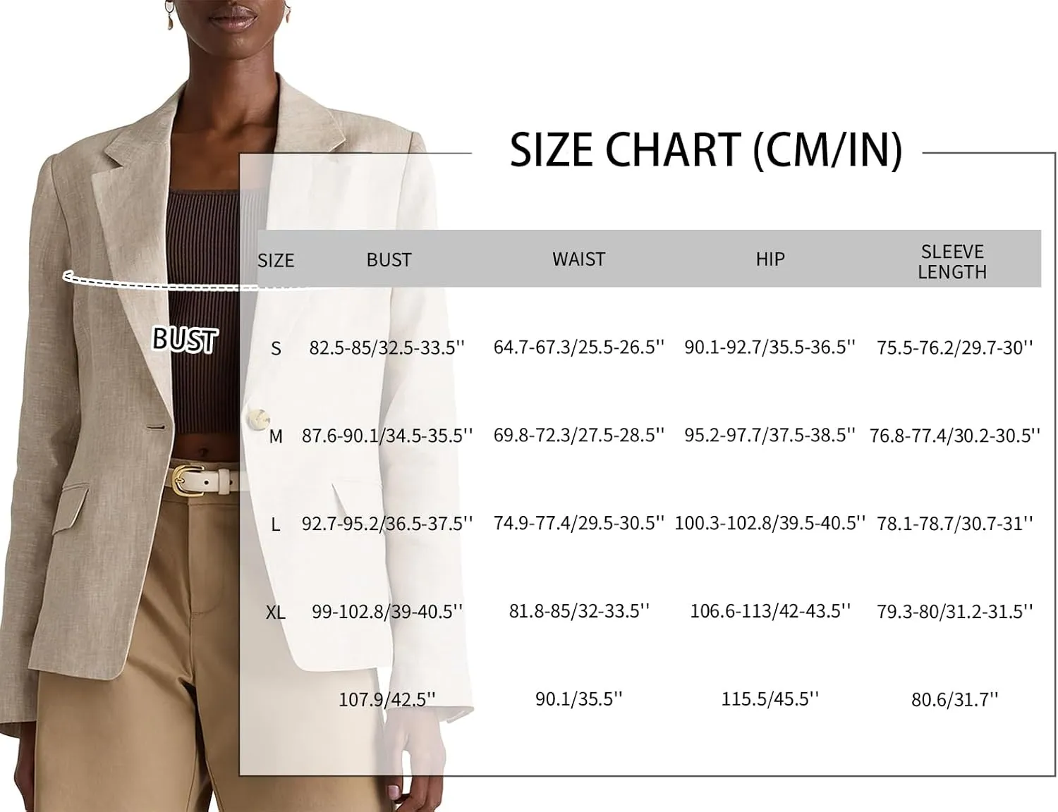 2025 Linen Blazers for Women Business Casual Long Sleeve Lapel Open Front Suit Jacket Work Blazer with Pockets
