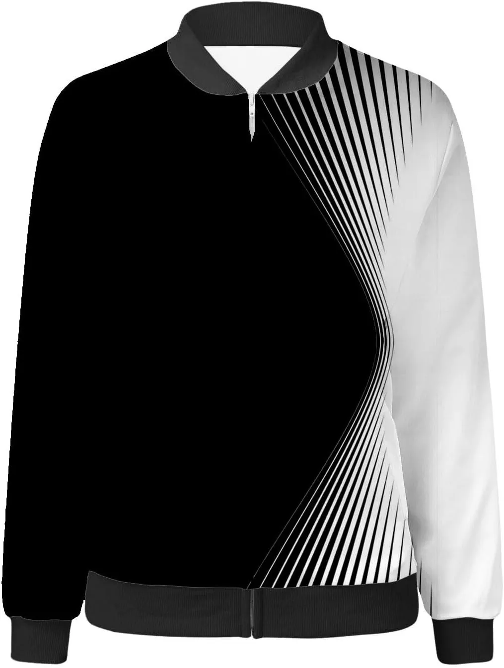 aihihe Womens Zipper Jackets Lightweight Trendy Casual Jacket Dressy Work Outerwear Long Sleeve Loose Fit Streetwear
