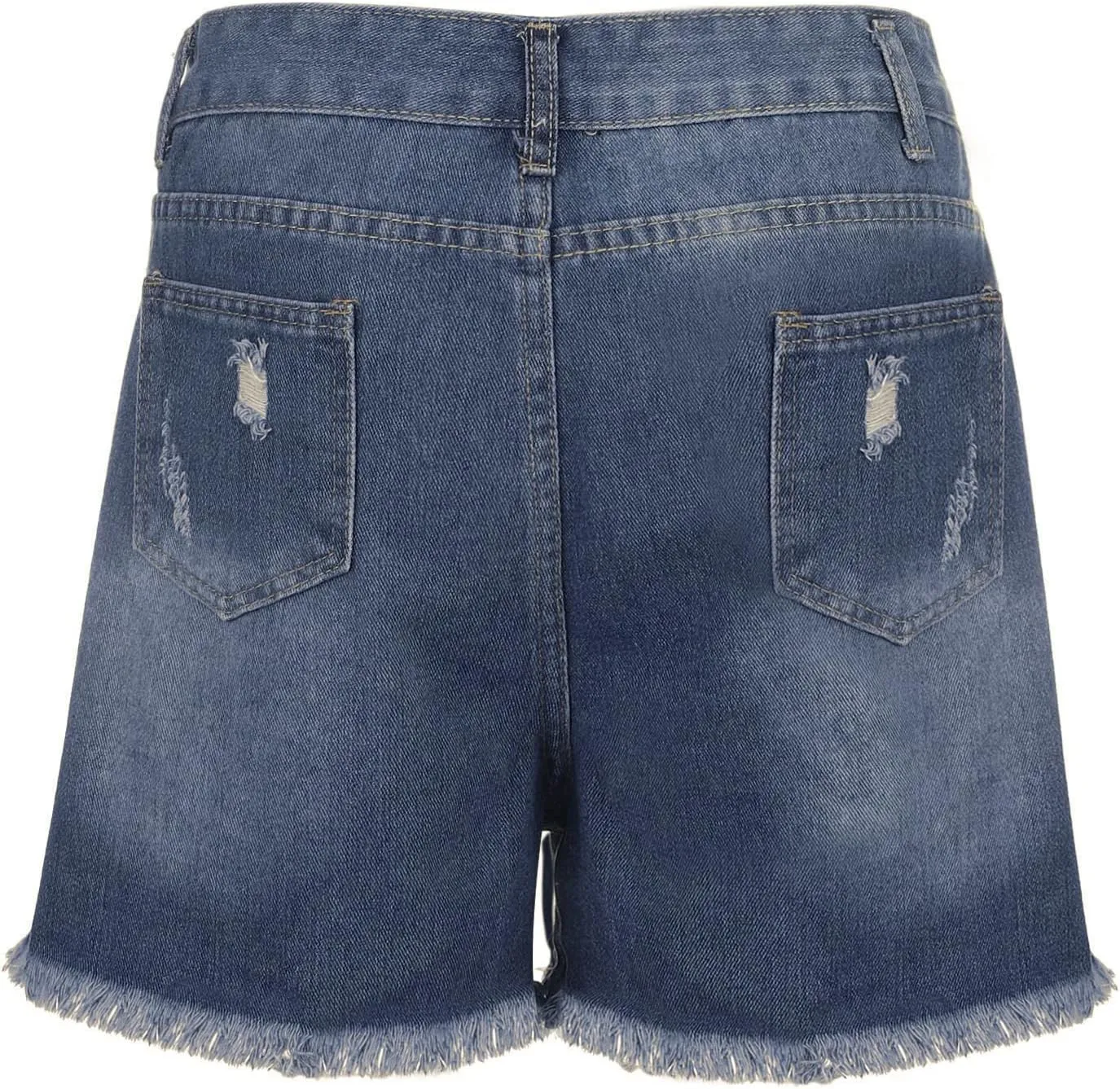 American Flag Jean Shorts for Women Low Rise Ripped Cut Off Stretchy Distressed Rolled Frayed Hem Denim Shorts