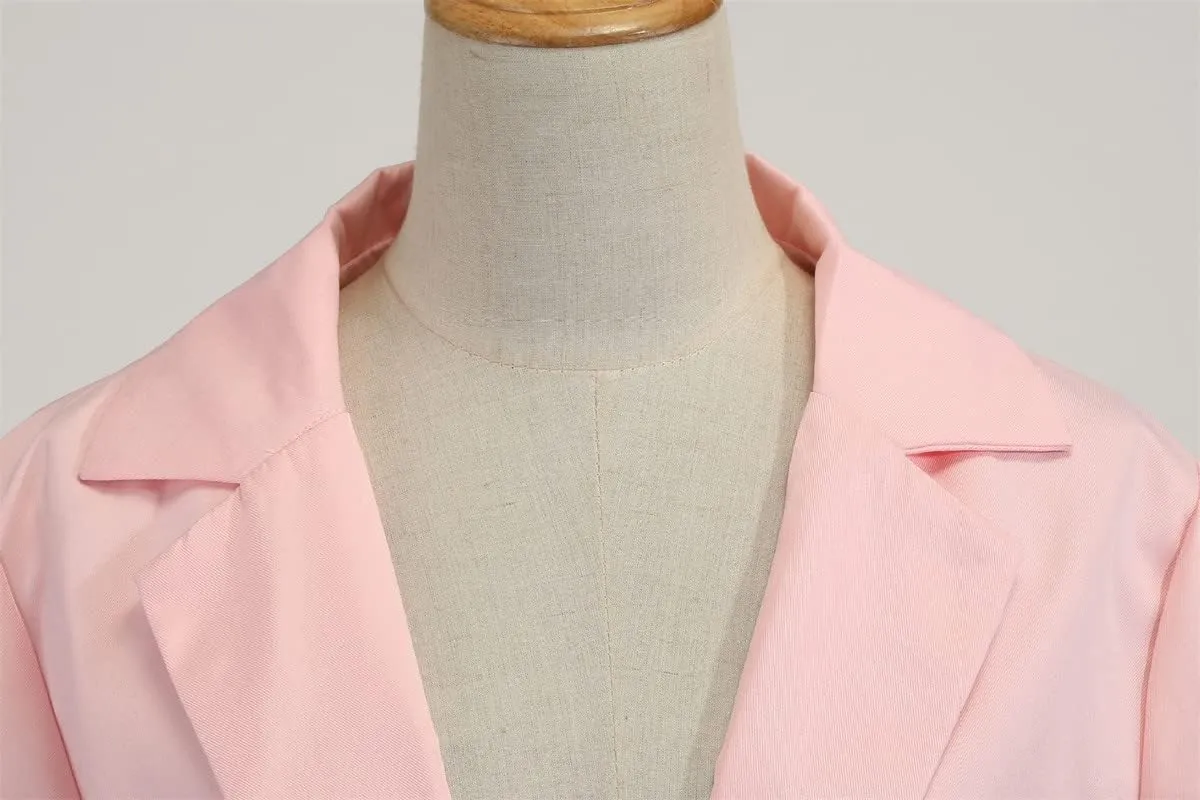Andongnywell Women's Long Sleeve Slim Suit Jacket Clearance Open Blazer Fit Work Office Cardigan Coat Overcoats