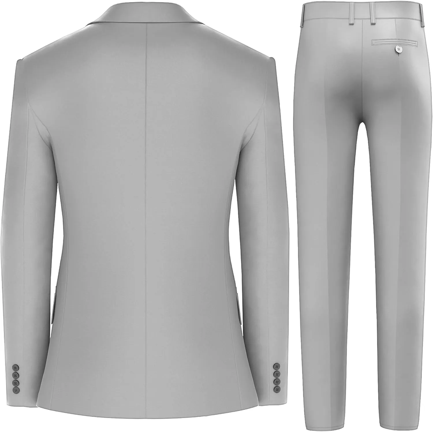 Antonio Uomo Men’s Suit Set – Classic Fit 3 Piece Blazer Single Breasted Jacket Vest Pants for Business Wedding Dress Suits
