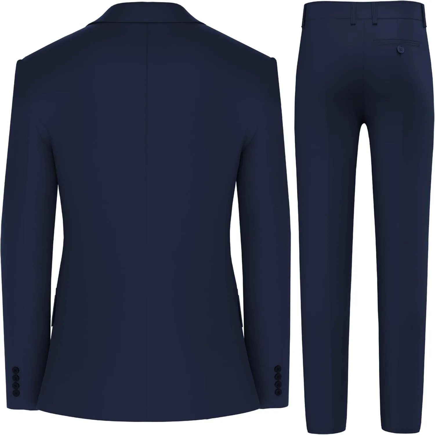 Antonio Uomo Men’s Suit Set – Classic Fit 3 Piece Blazer Single Breasted Jacket Vest Pants for Business Wedding Dress Suits