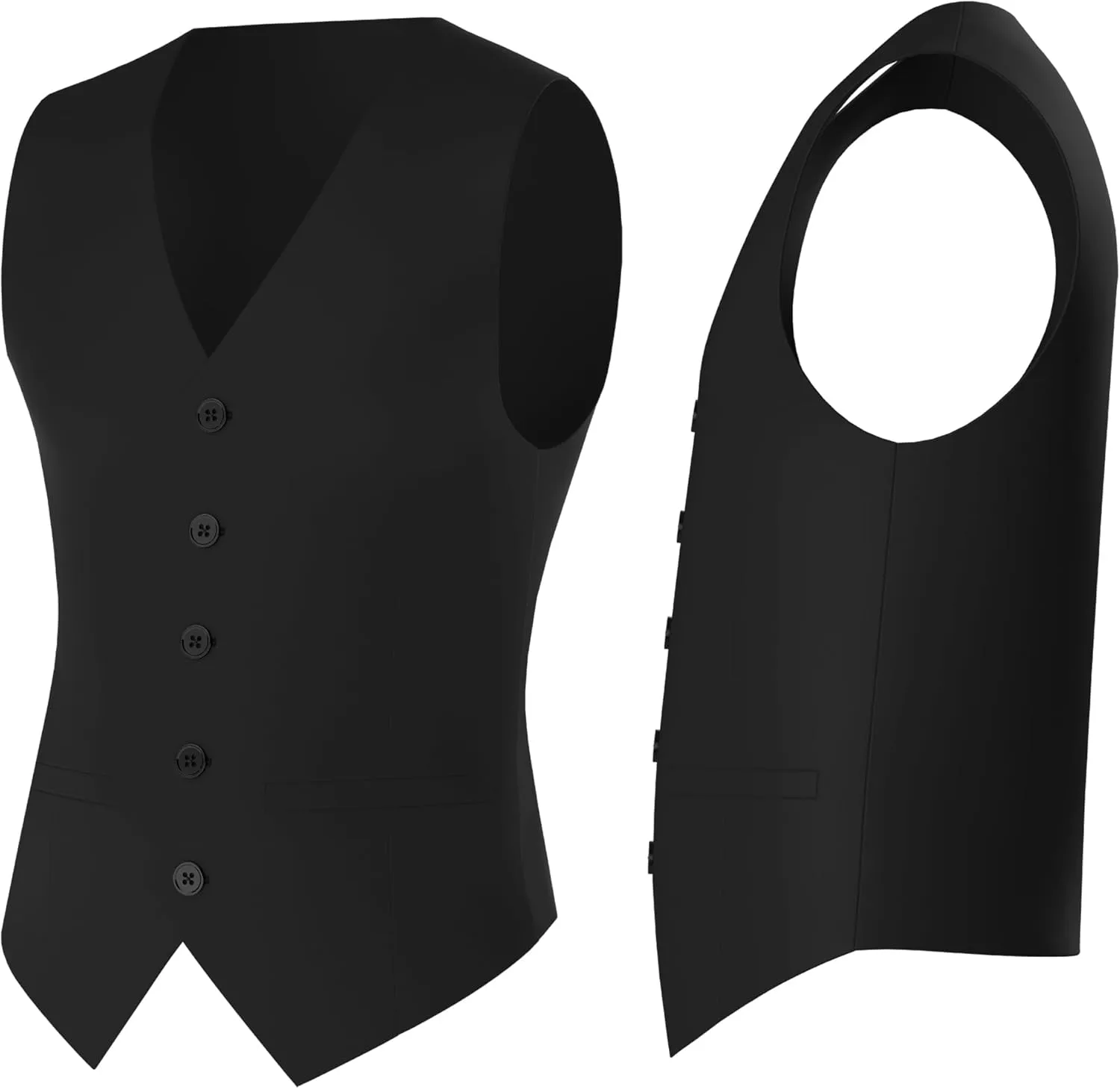 Antonio Uomo Men’s Suit Set – Classic Fit 3 Piece Blazer Single Breasted Jacket Vest Pants for Business Wedding Dress Suits