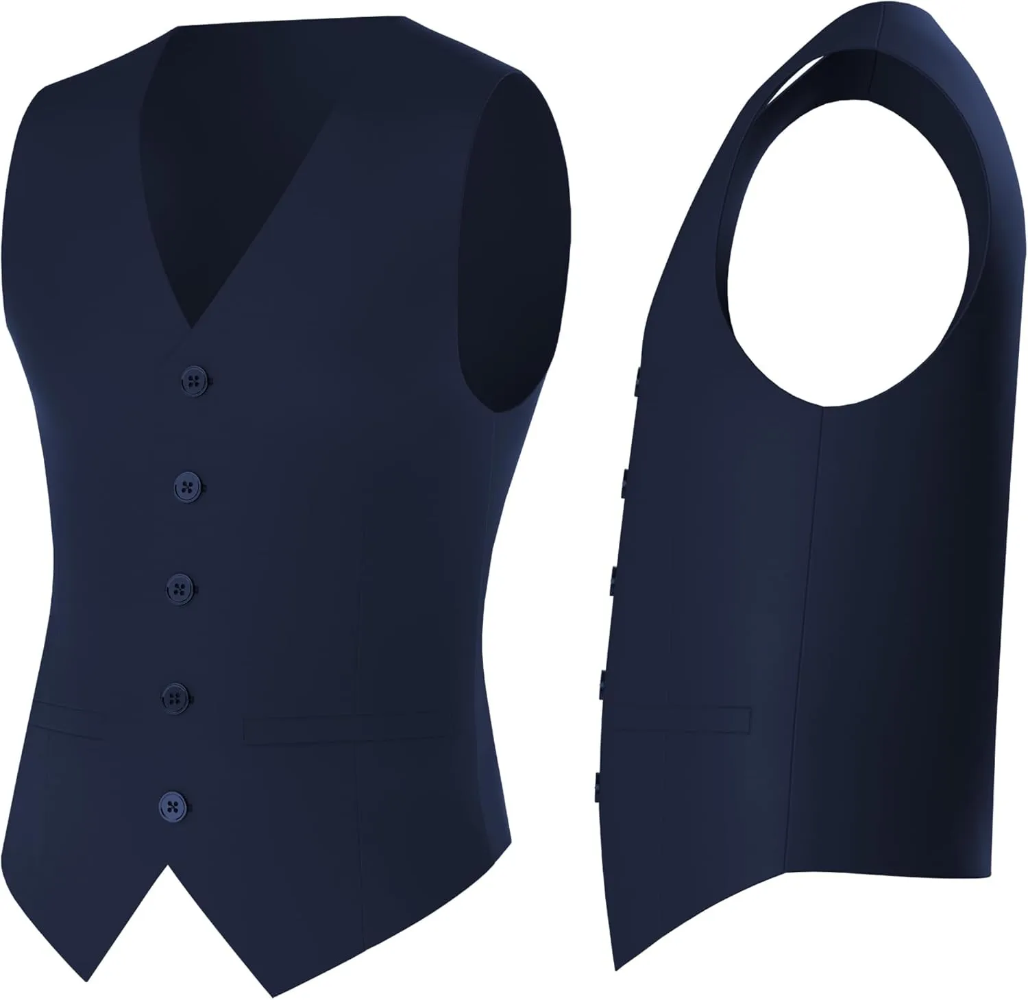 Antonio Uomo Men’s Suit Set – Classic Fit 3 Piece Blazer Single Breasted Jacket Vest Pants for Business Wedding Dress Suits