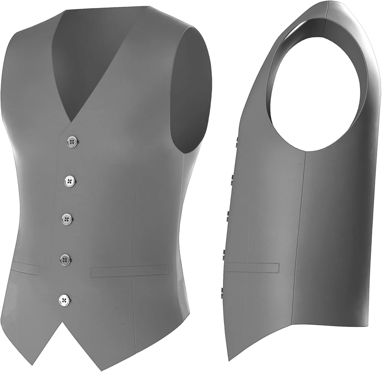 Antonio Uomo Men’s Suit Set – Classic Fit 3 Piece Blazer Single Breasted Jacket Vest Pants for Business Wedding Dress Suits