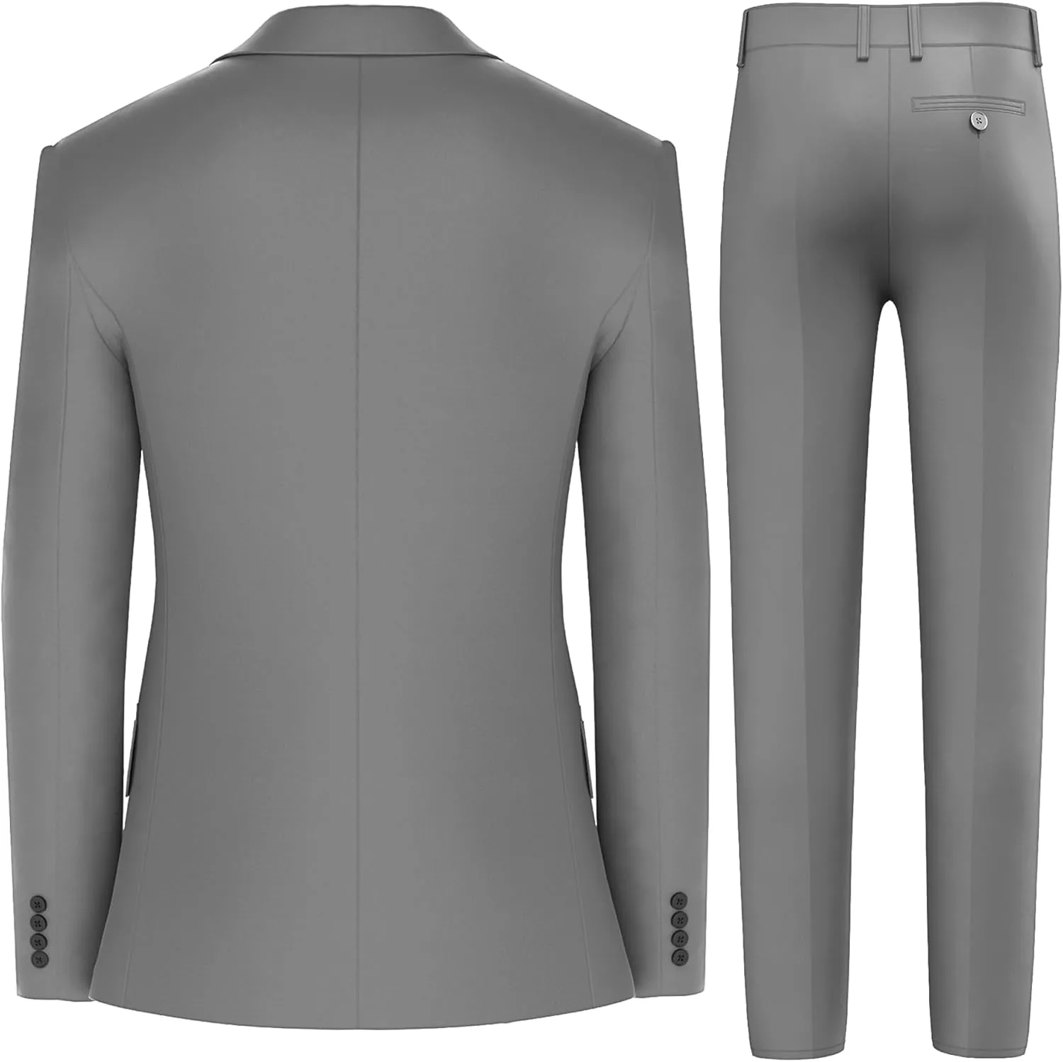 Antonio Uomo Men’s Suit Set – Classic Fit 3 Piece Blazer Single Breasted Jacket Vest Pants for Business Wedding Dress Suits
