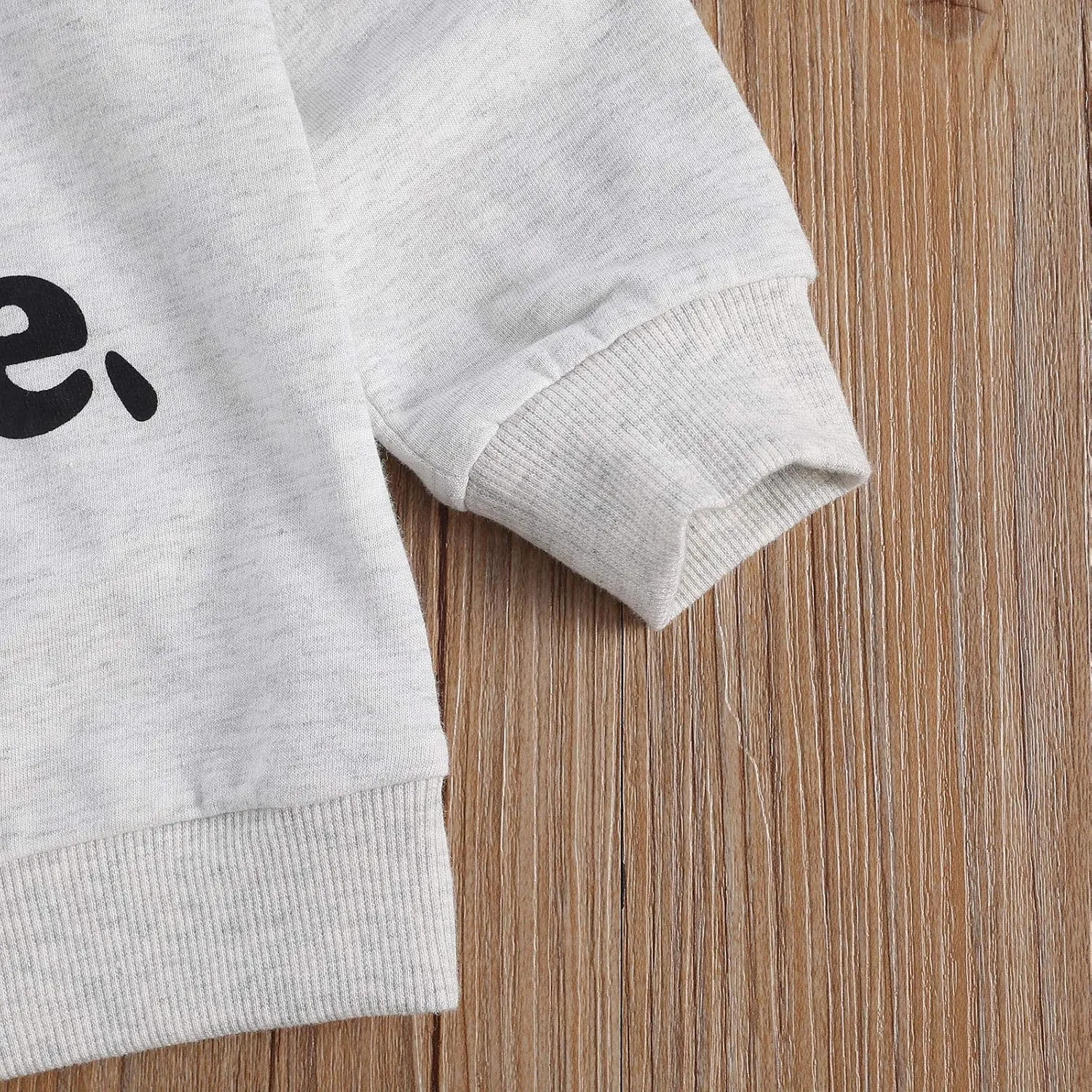 BeQeuewll Infant Toddler Boys Girls Crewneck Sweatshirt Love You More Letter Printed Long Sleeve Pullover Shirt Sweater Tops
