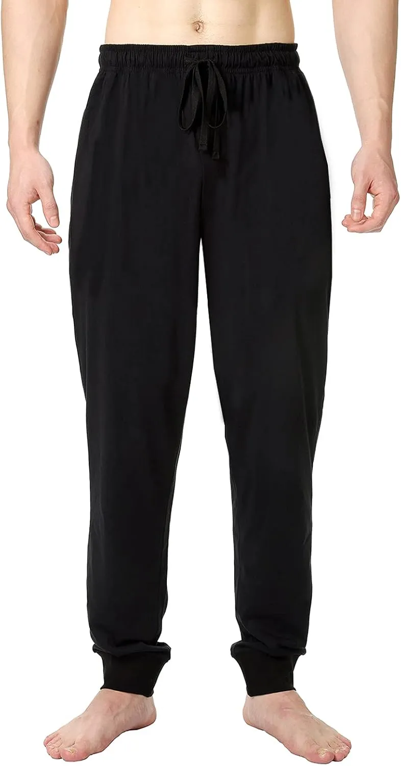 Bintangor Men's Jogger Pajama Pant Cotton Lounge Sleep Bottoms