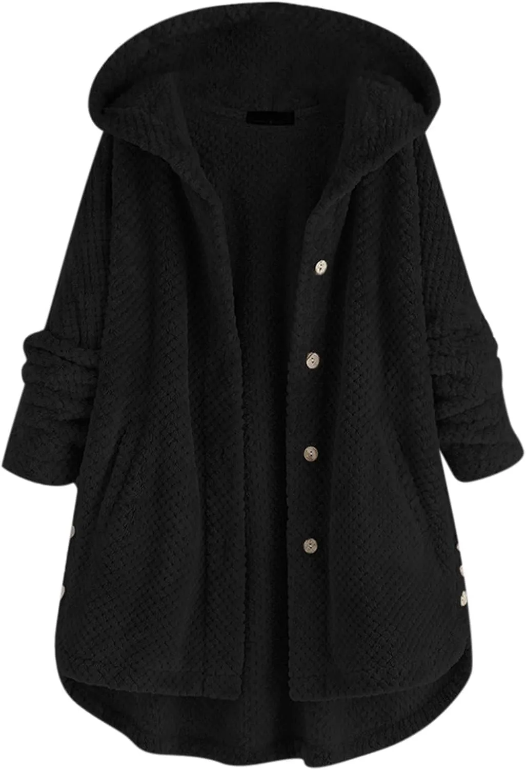 Black Wool Coat Womens Plus Size Warm Winter Coats Longline Hooded Puffer Jacket Abrigos De Mujer Plaid Shacket Royal Blue Blazer For Women Pink Winter Coat Maxi Wool Coat Black Denim Jacket Women