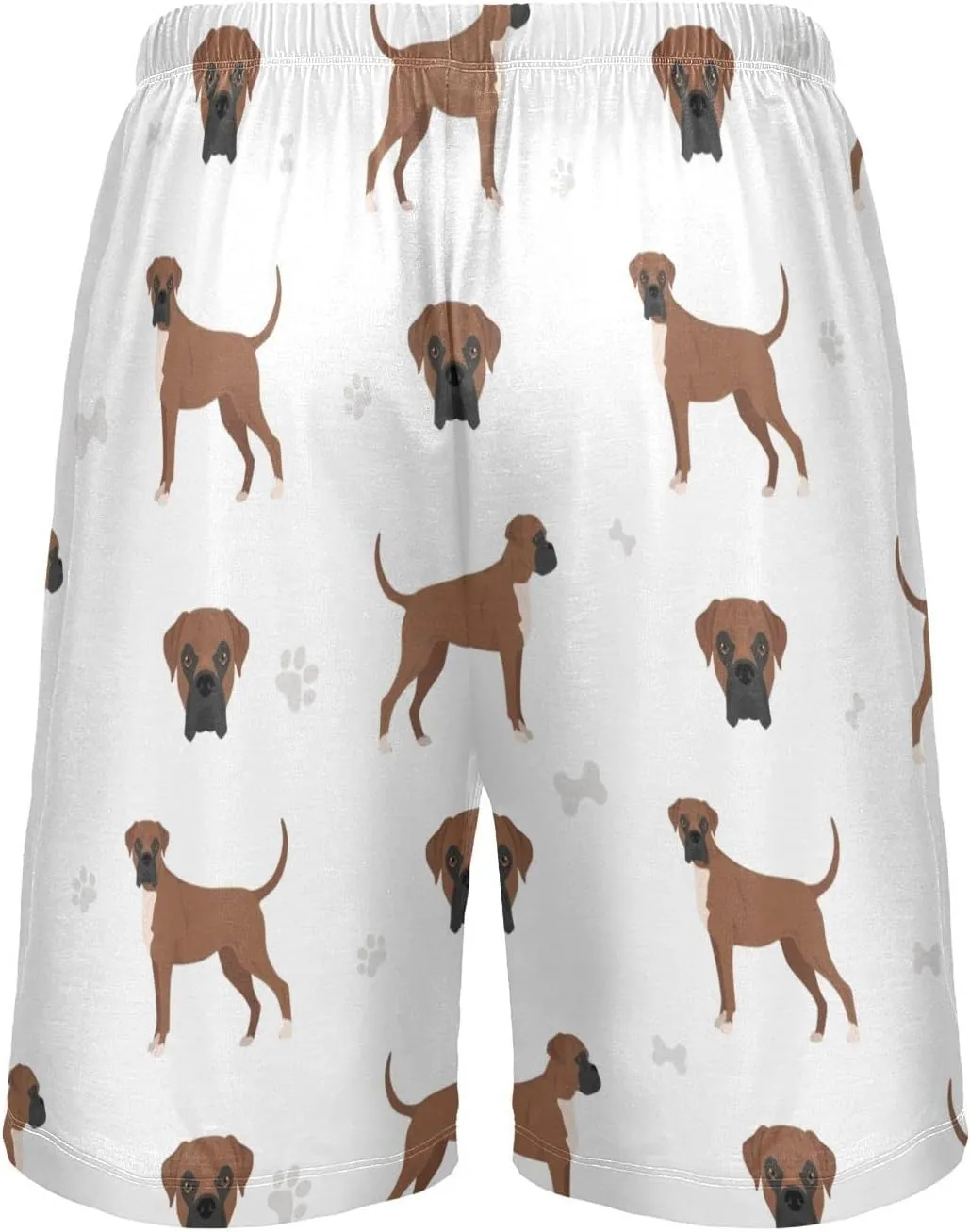 Boxer Dog Pattern Men's Pajama Pants Shorts Sleepwear Lounge Pajama Bottoms