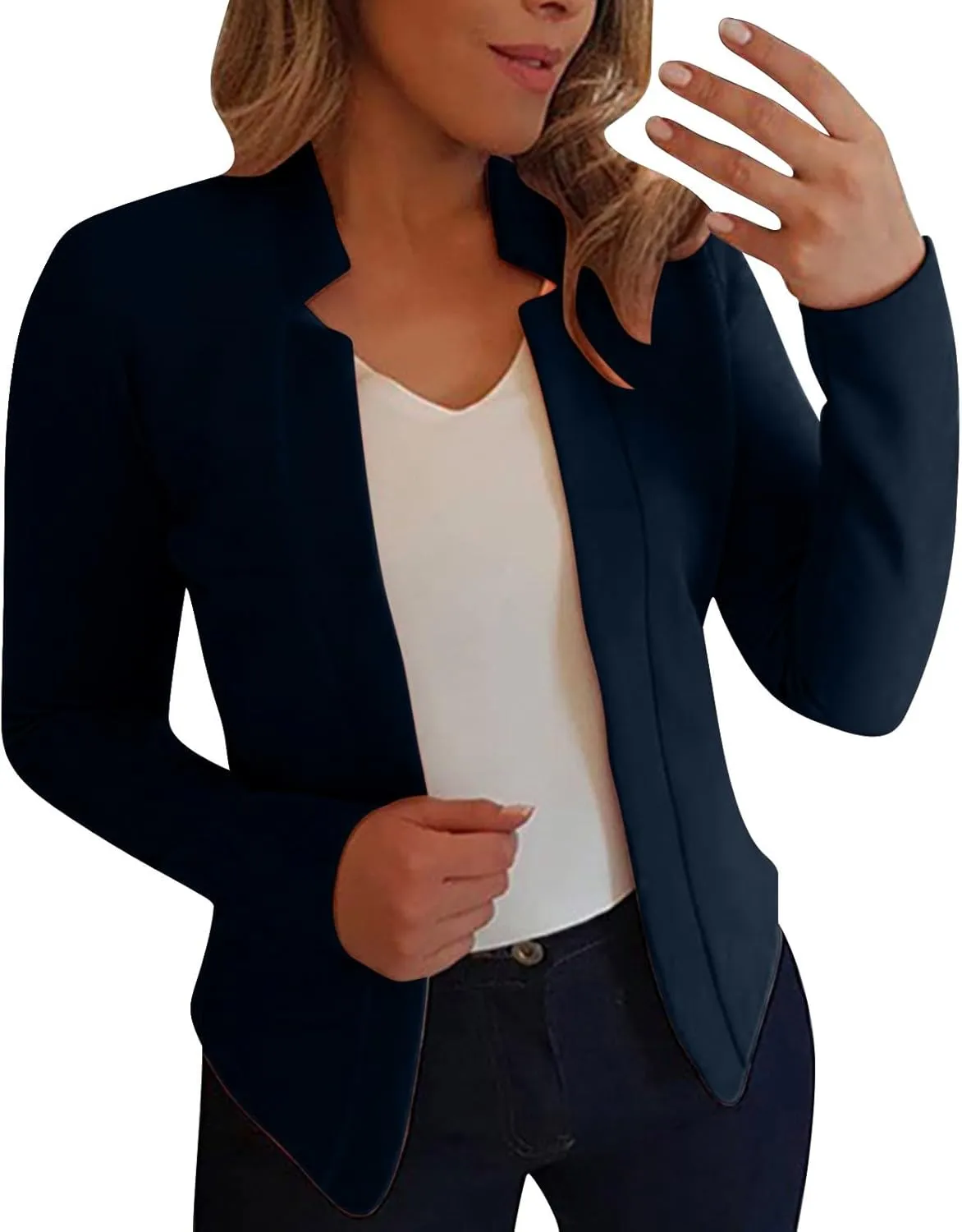 Business Suits for Women 2024 Causal for Women Tops Open Front Work Fall Winter Coat Baggy Oversized Cardigan