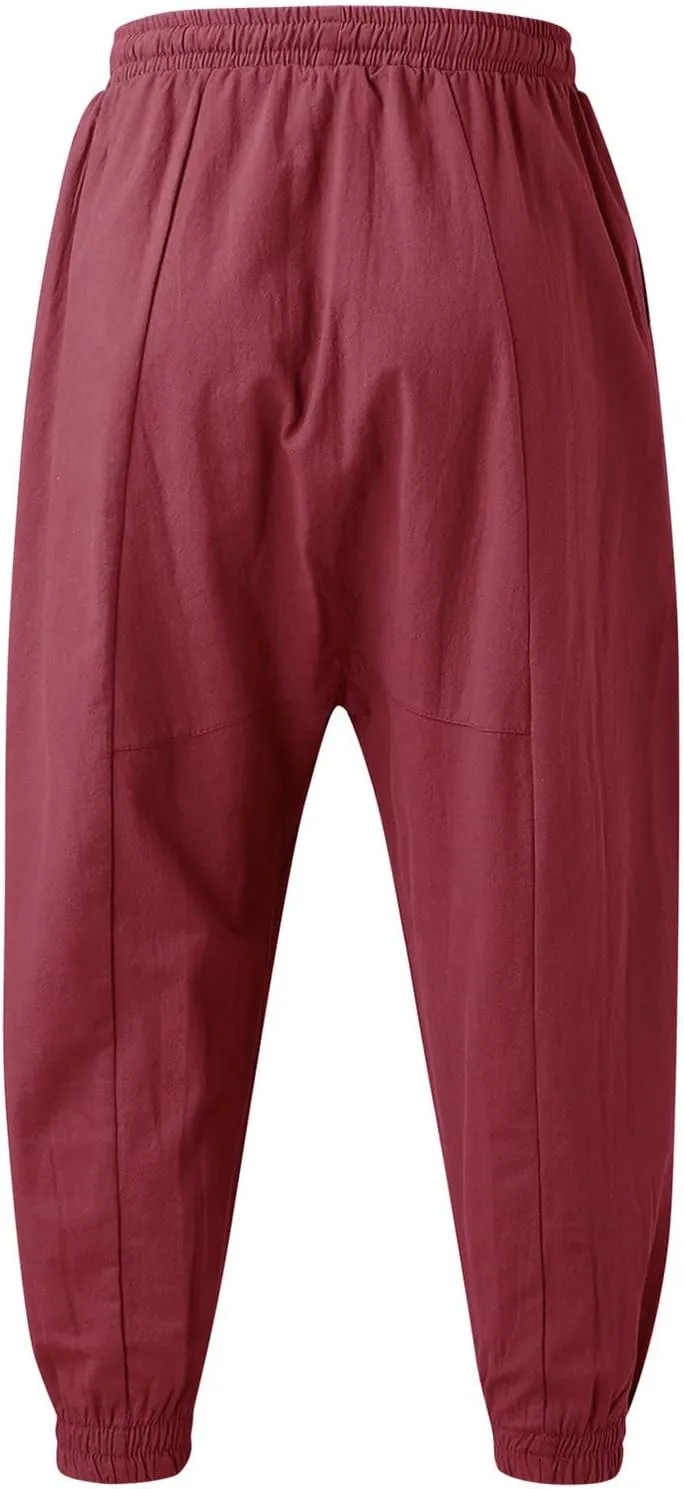 Cargo Sweatpants for Men Mens Lounge Pants Elastic Waist Running Joggers Men's Heavyweight Cargo Pants Elastic Waist
