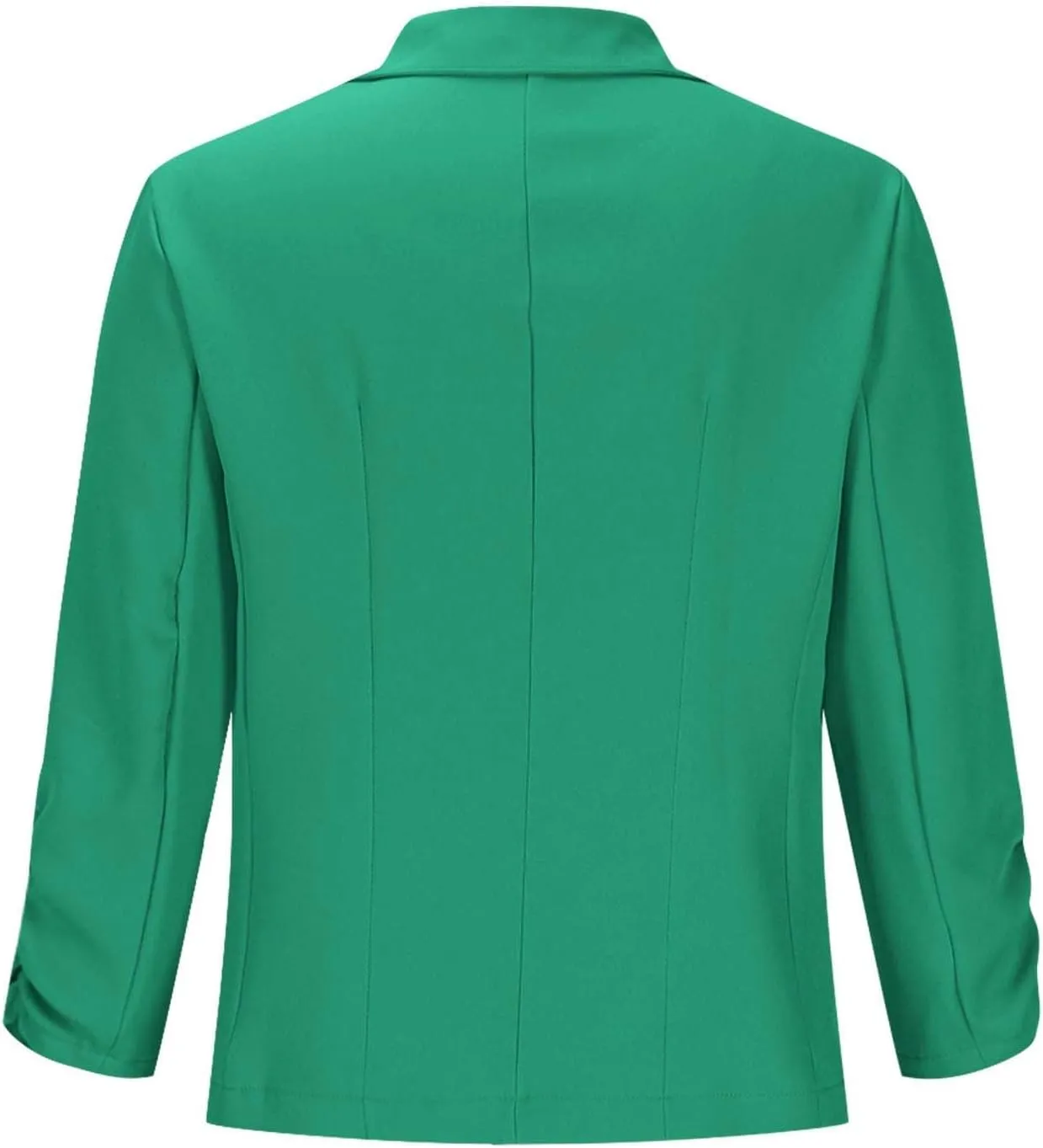 Casual Blazers for Women Fashion Lapel Open Front 3/4 Sleeve Suit Jackets Slim Fit Solid Color Office Wort Blazer