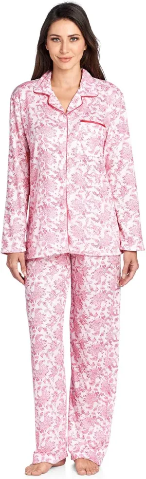 Casual Nights Women's Sleepwear Long Sleeve Floral Pajama Set