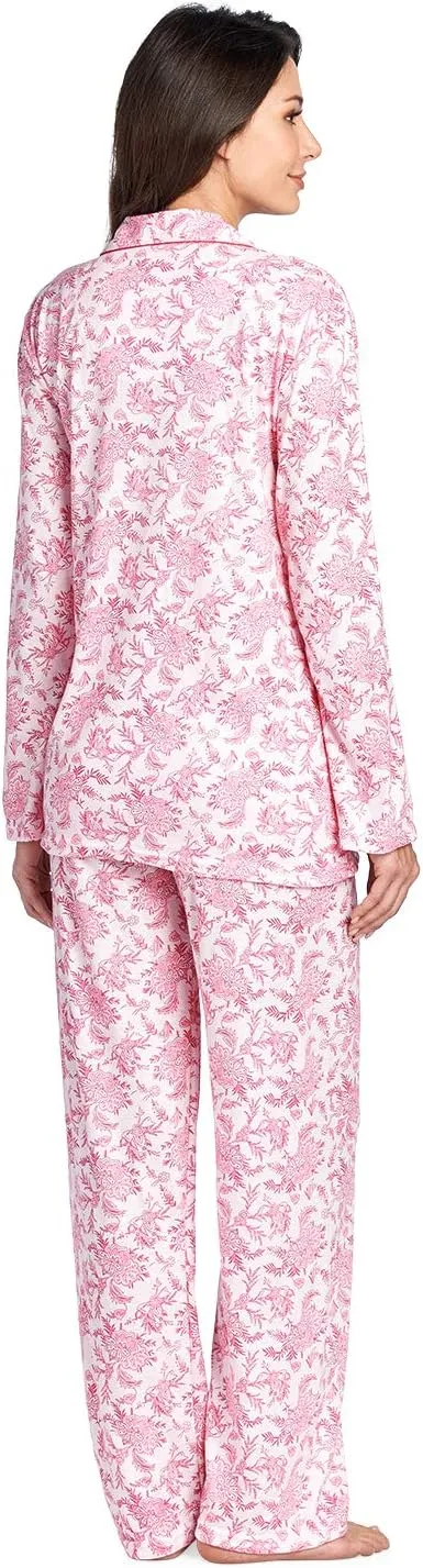 Casual Nights Women's Sleepwear Long Sleeve Floral Pajama Set