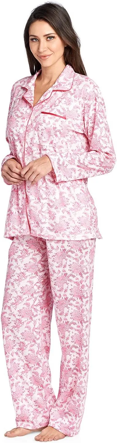 Casual Nights Women's Sleepwear Long Sleeve Floral Pajama Set