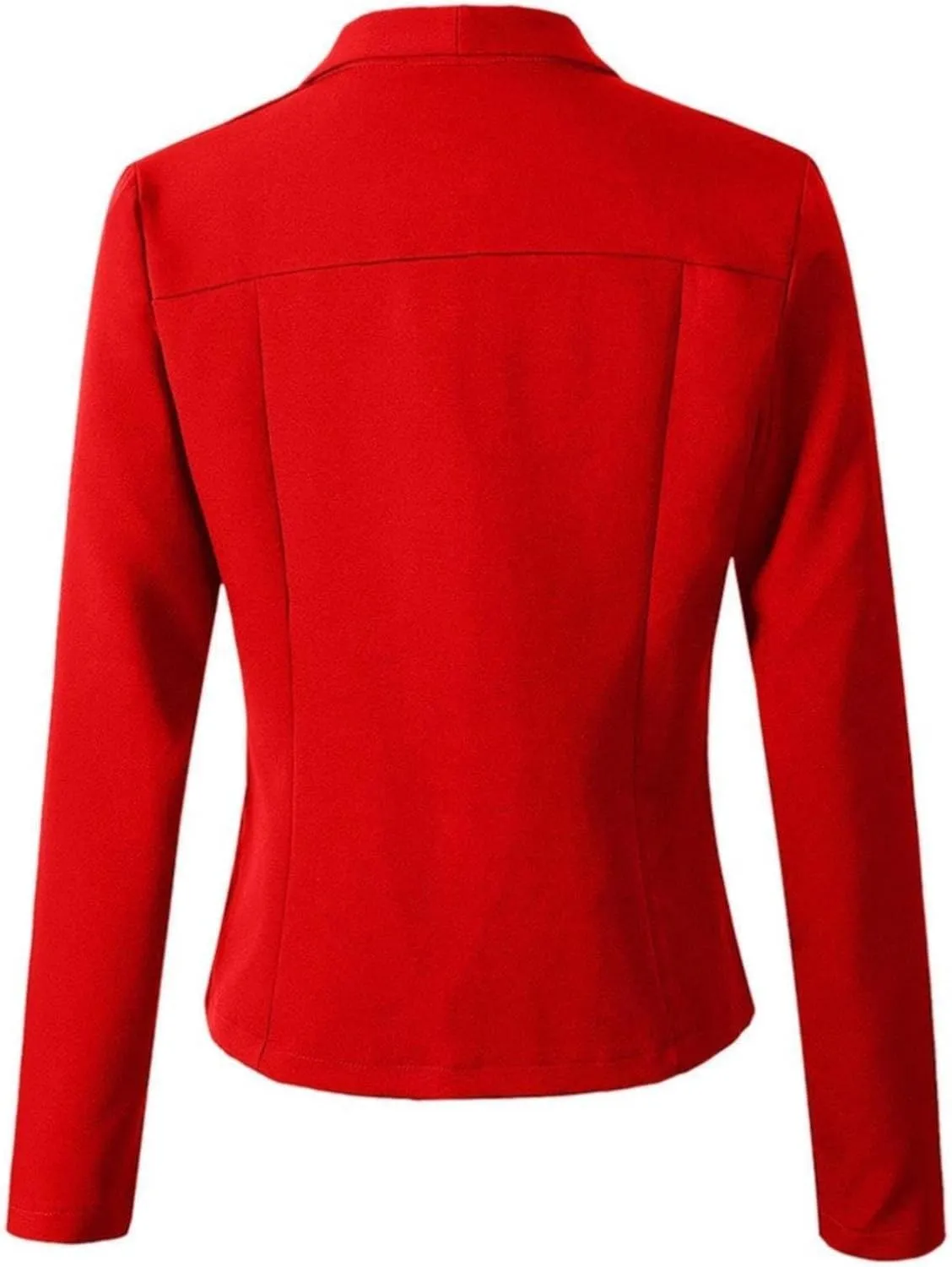 Collarless Blazer Jackets for Women Tweed Women Suit Long Sleeve Dressy Trendy Blazers Loose Oversized Cardigan