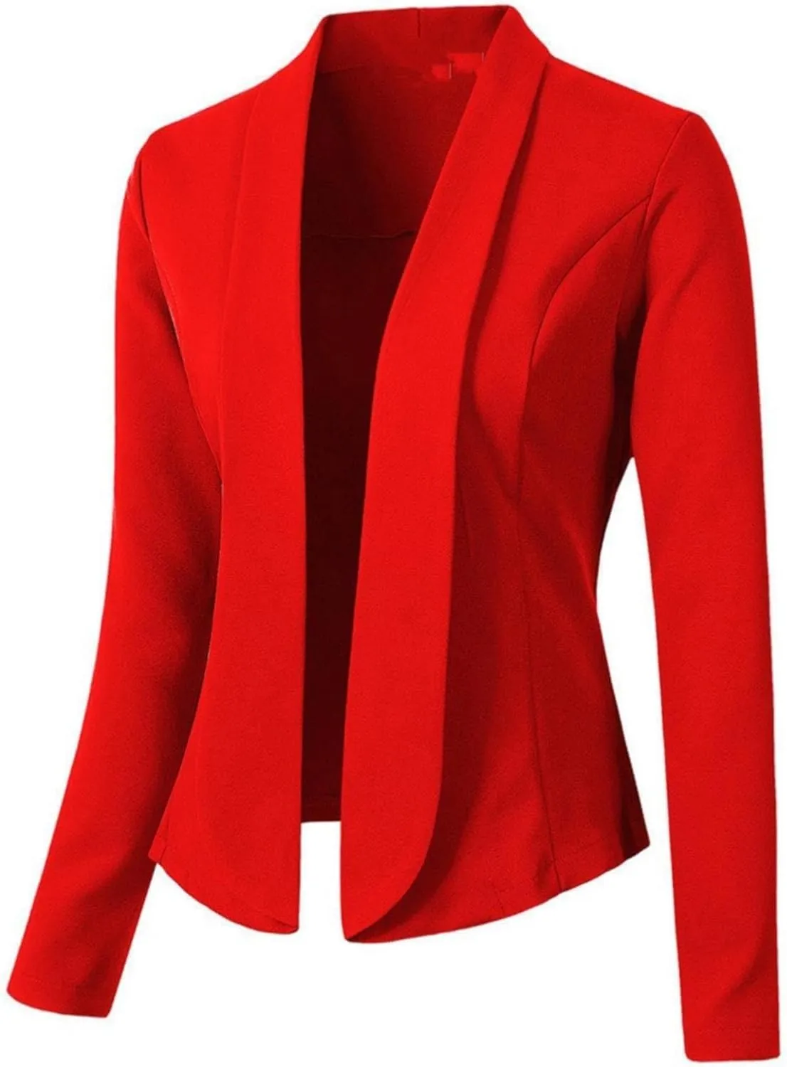 Collarless Blazer Jackets for Women Tweed Women Suit Long Sleeve Dressy Trendy Blazers Loose Oversized Cardigan