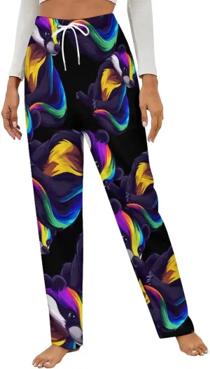 Colorful Badger Women's Pajama Pants Fleece Warm Pj Bottoms Sleepwear Lounge Pants Loungewear