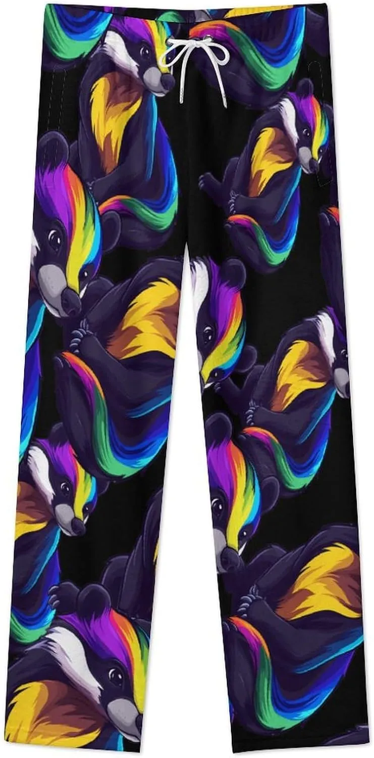 Colorful Badger Women's Pajama Pants Fleece Warm Pj Bottoms Sleepwear Lounge Pants Loungewear