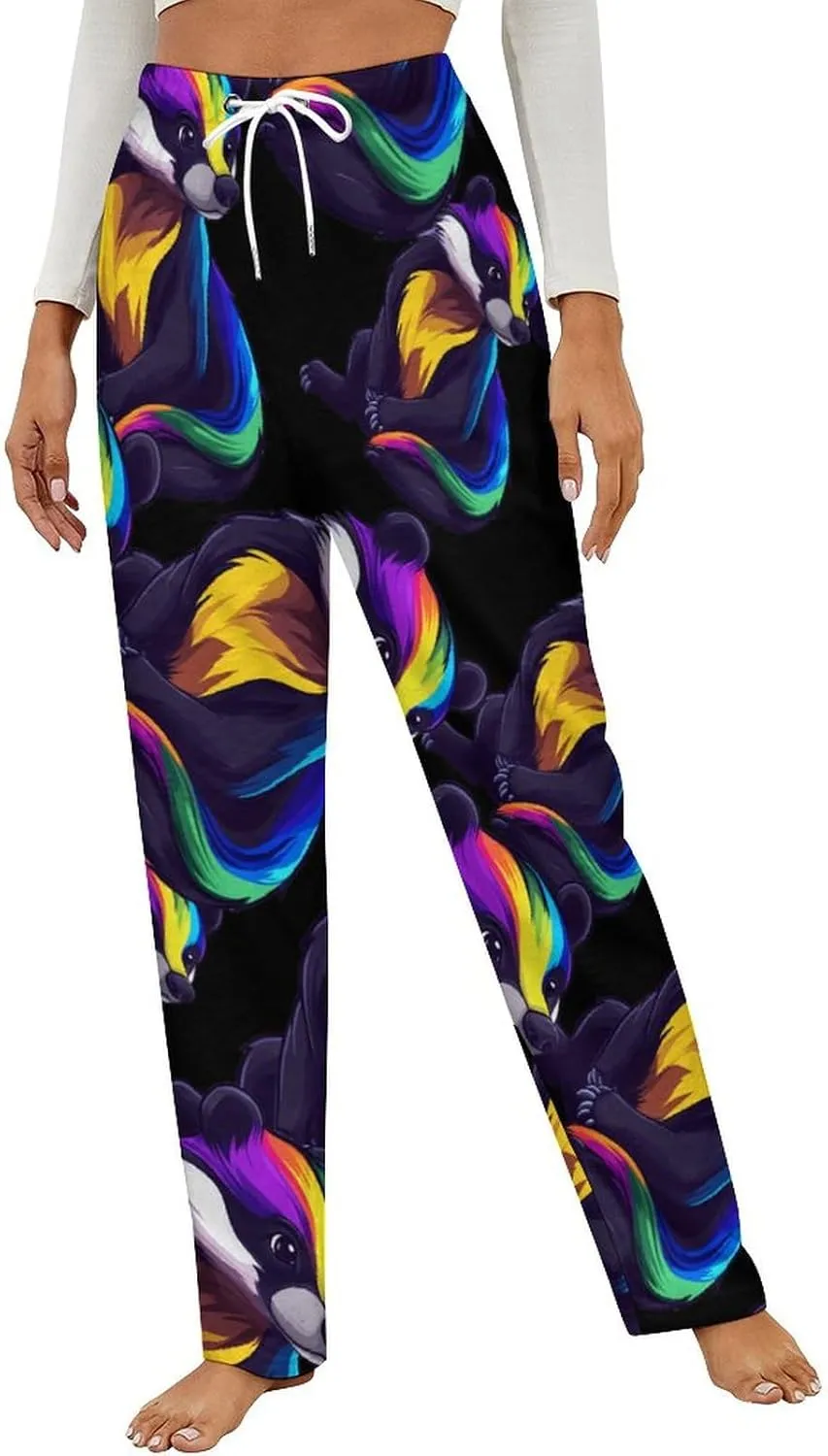 Colorful Badger Women's Pajama Pants Fleece Warm Pj Bottoms Sleepwear Lounge Pants Loungewear