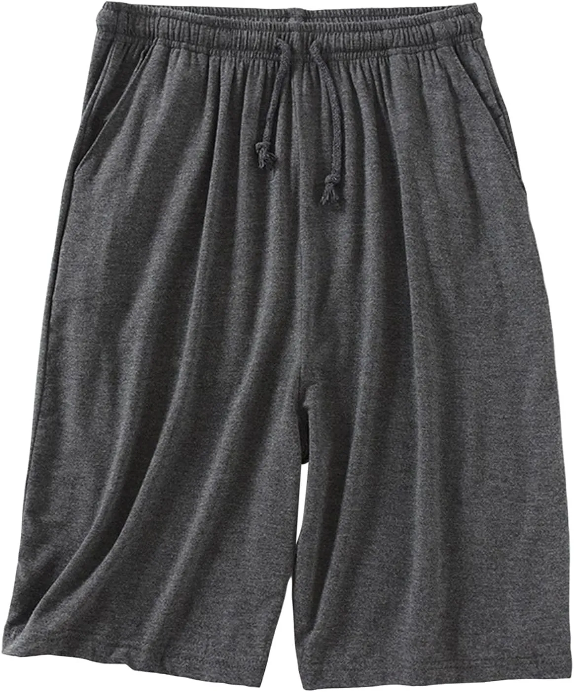 Cotton Mens Casual Shorts Elastic Waist Drawstring Lounge Shorts for Summer or Daily Comfort(Available in Plus Size)