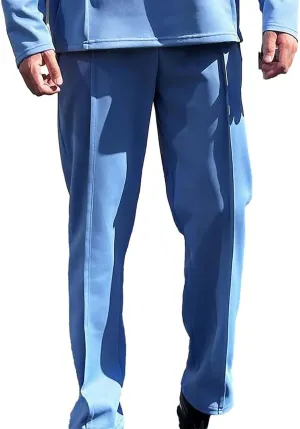 CRNTCEM Mens Straight Casual Trousers Drawstring Winter Outdoor Athleitc Hiking Lounge Sweatpants Chino Gym Running Yoga Pant