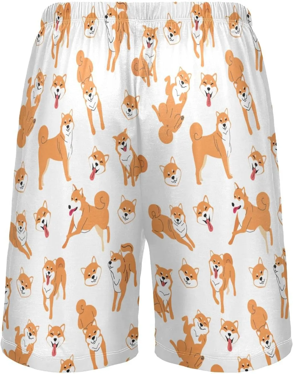 Cute Shiba Inu Dog Men's Pajama Pants Shorts Sleepwear Lounge Pajama Bottoms