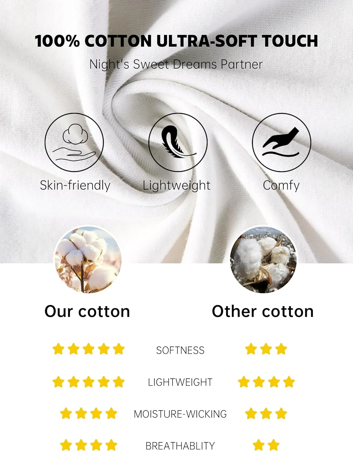 EA'S SECRET Mens Pajamas Set 100% Cotton Soft Button Pajamas for Men Short Sleeve Sleepwear 2 Piece Lounge Pjs Sets