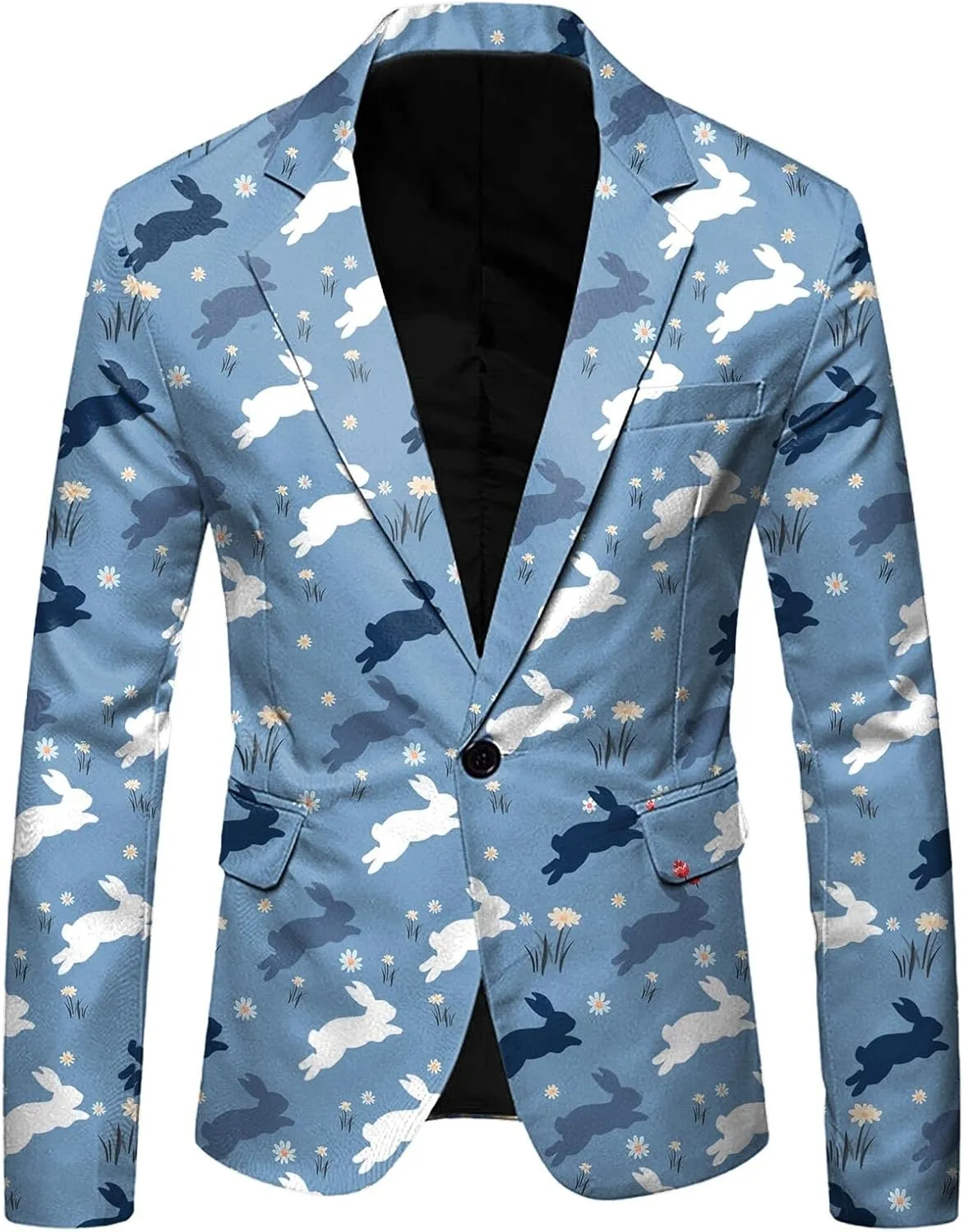 Easter Suits for Men 2 Piece Slim Fit Suit Set Birthday Wedding Party Tuxedo Suits Blazer Jacket Pants