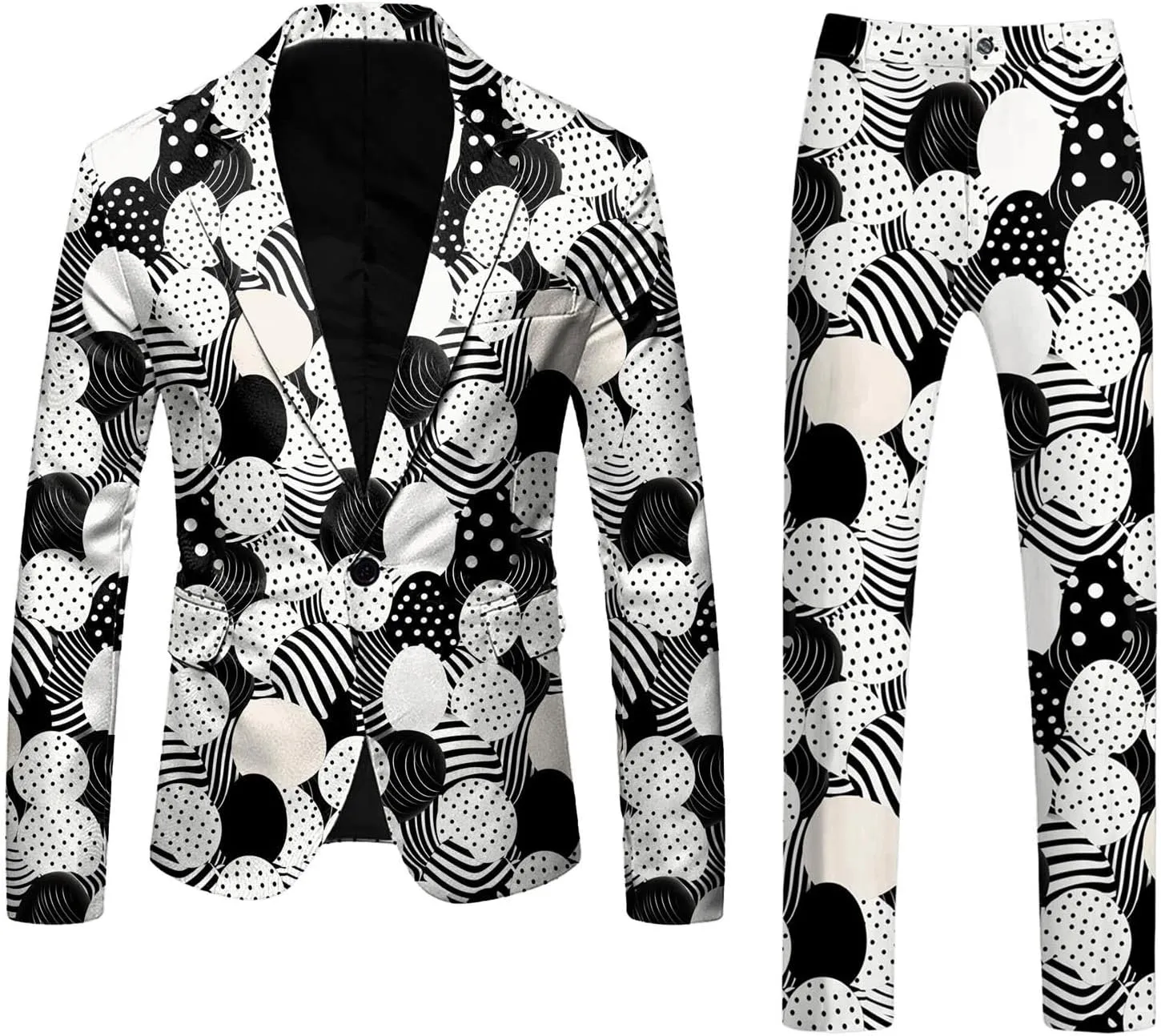 Easter Suits for Men 2 Piece Slim Fit Suit Set Birthday Wedding Party Tuxedo Suits Blazer Jacket Pants