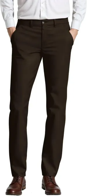 ETHANOL Mens Work Casual Comfort Fit Tech Stretch Slim Performance Wrinkle Resistant Dress Pants