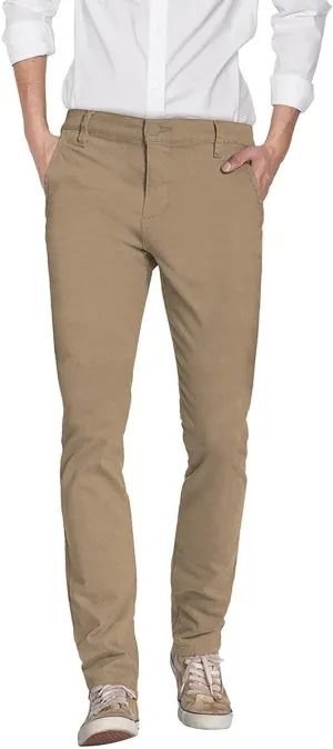 ETHANOL Mens Work Casual Comfort Fit Tech Stretch Slim Performance Wrinkle Resistant Dress Pants