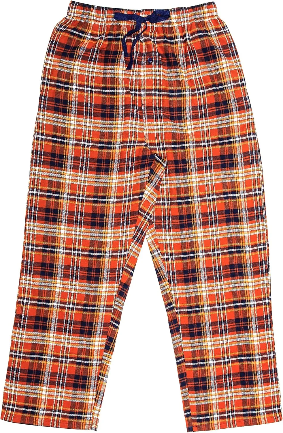 EVERDREAM Sleepwear Mens Flannel Pajama Pants, Long 100% Cotton Pj Bottoms
