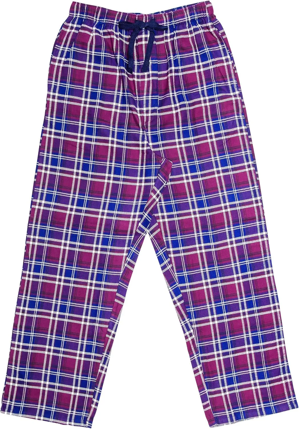 EVERDREAM Sleepwear Mens Flannel Pajama Pants, Long 100% Cotton Pj Bottoms