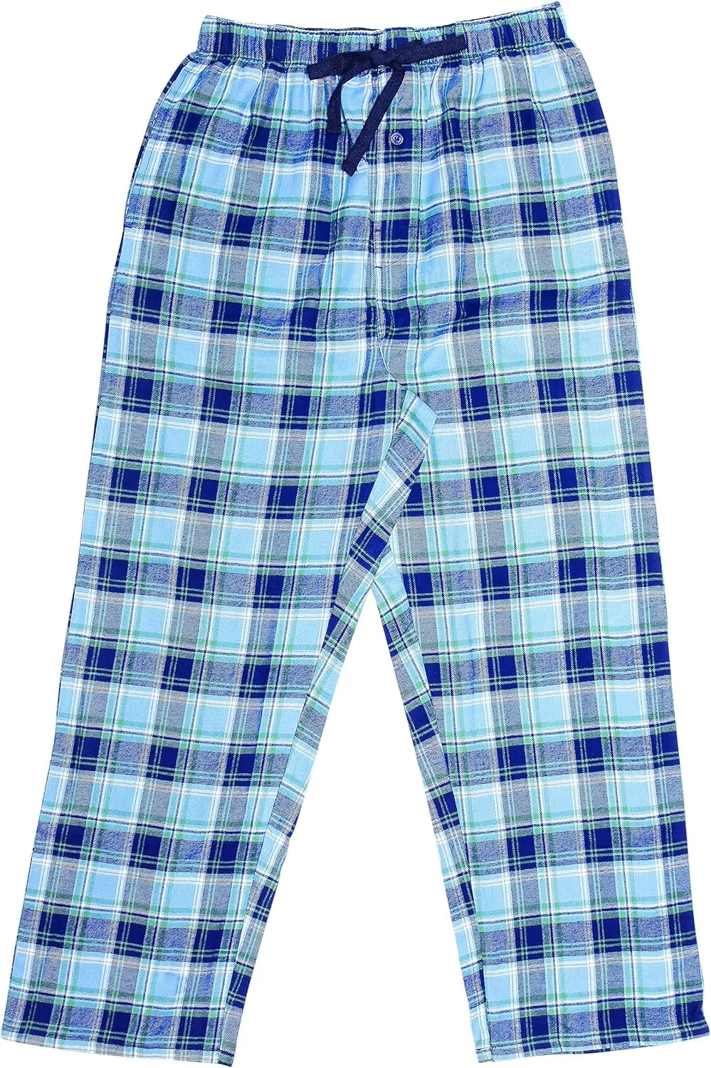 EVERDREAM Sleepwear Mens Flannel Pajama Pants, Long 100% Cotton Pj Bottoms