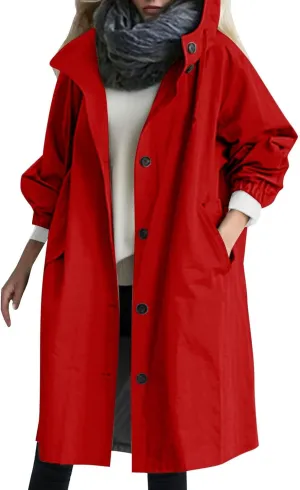 Fall Fashion for Women 2025 Trendy Women's Winter Double Breasted Midi Long Wool Pea Coat Notch Lapel Winter Trench Coat