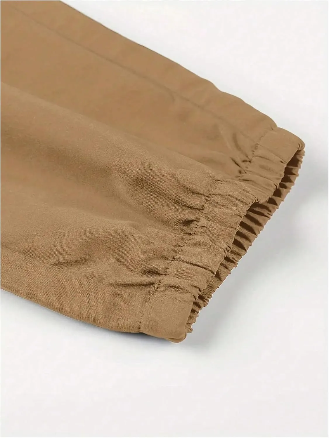 GORGLITTER Boy's 2 Piece Cargo Pants Elastic Waist Hiking Pants with Pockets