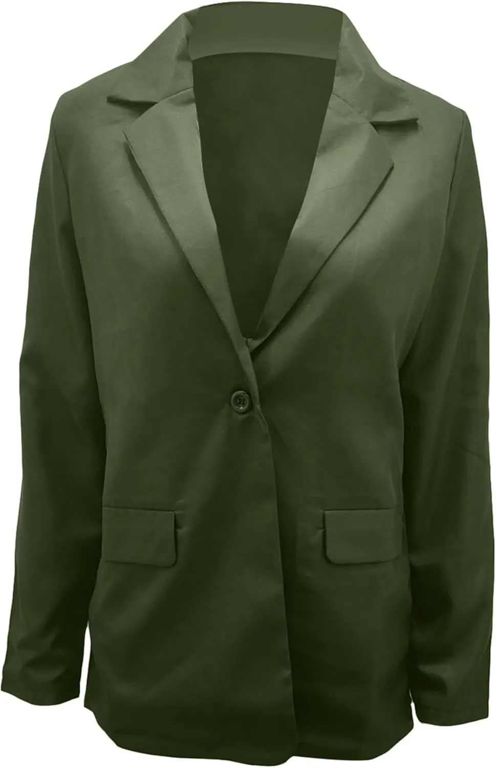 GORIFE Women Long Sleeve Lapel Jacket Light Weight Elegant Jacket Suit with Pocket Work Suits