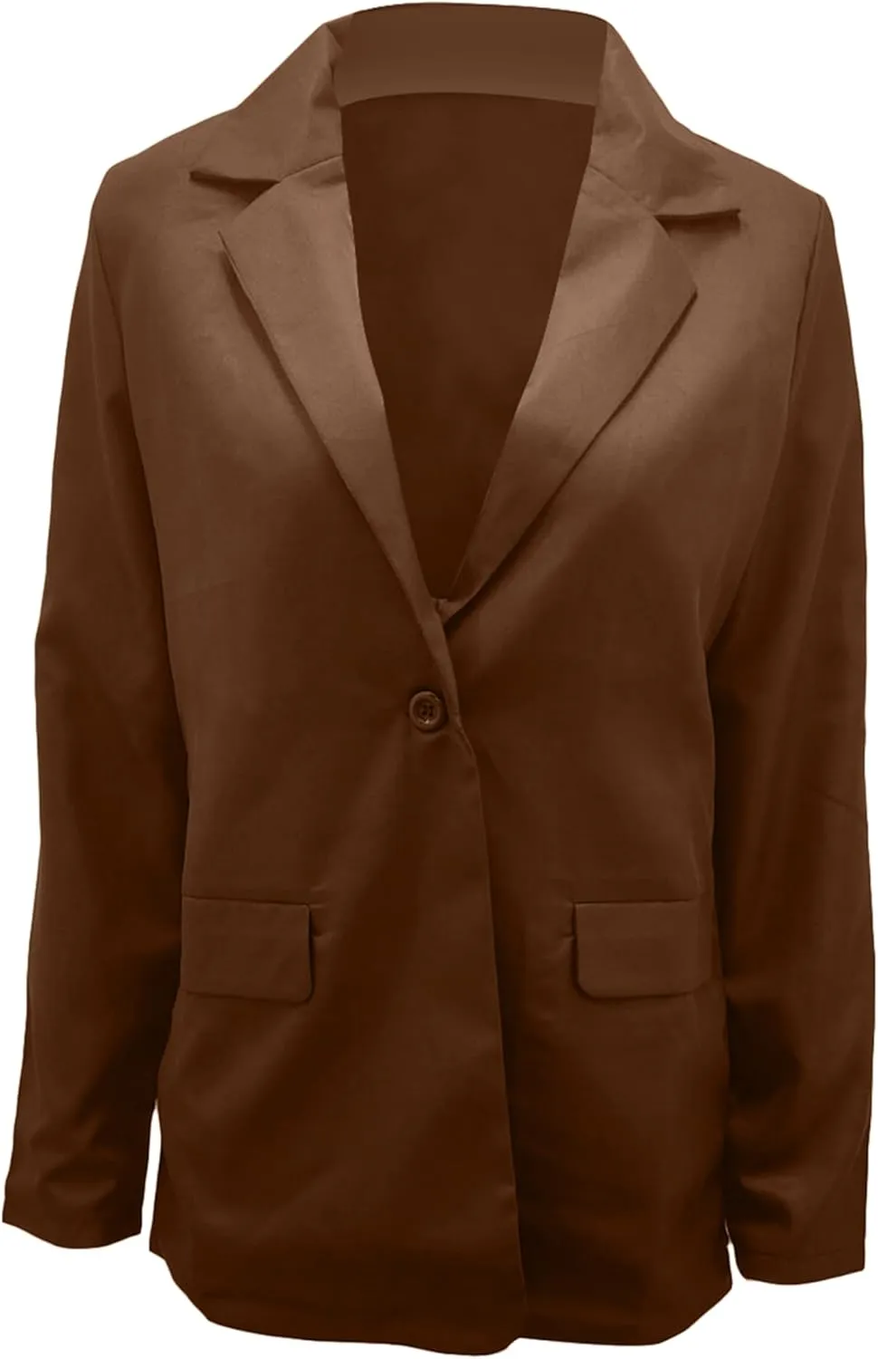 GORIFE Women Long Sleeve Lapel Jacket Light Weight Elegant Jacket Suit with Pocket Work Suits