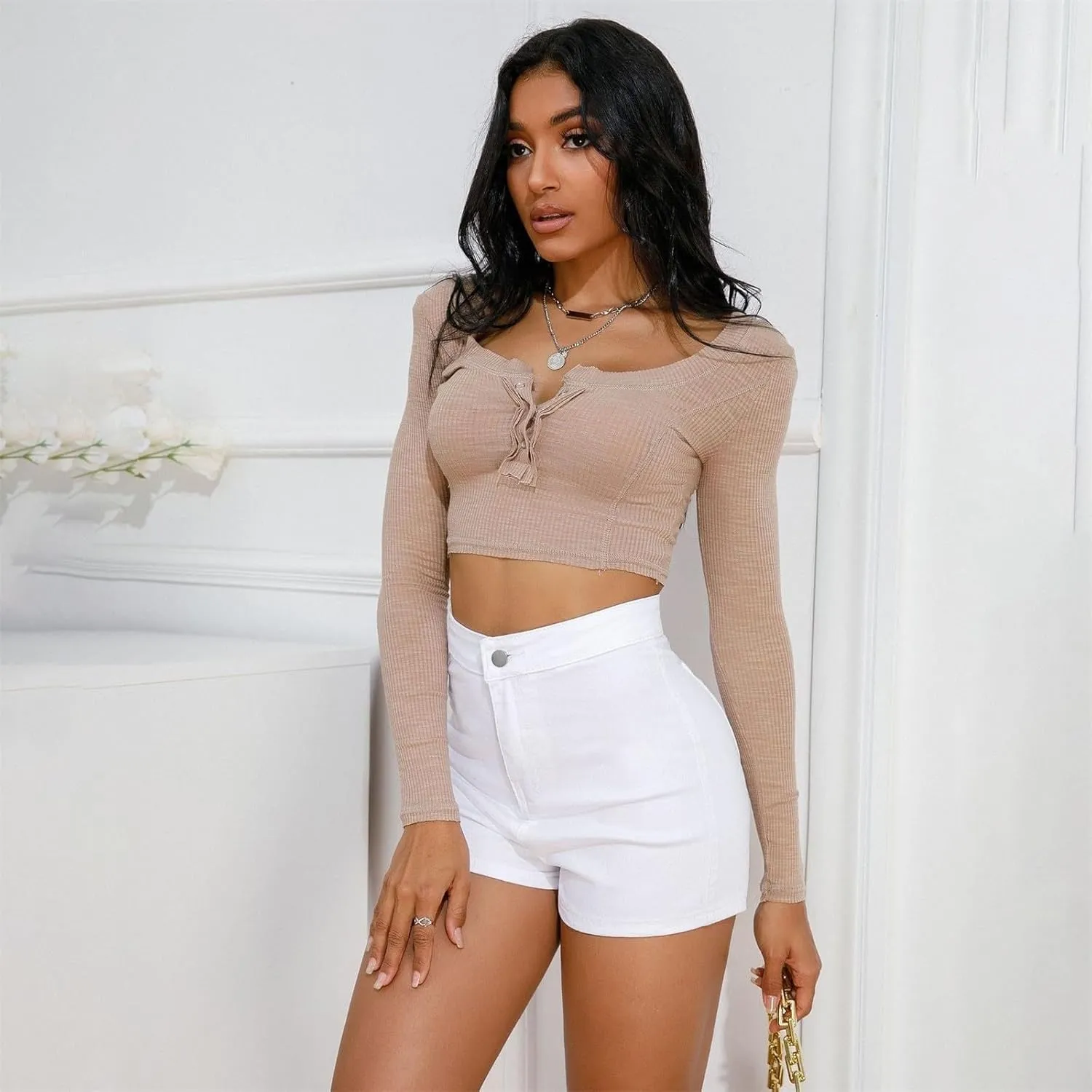 Jean Shorts for Women Button Up High Waisted Wide Leg Jean Shorts Microelastic Straight Leg Casual Denim Mom Shorts