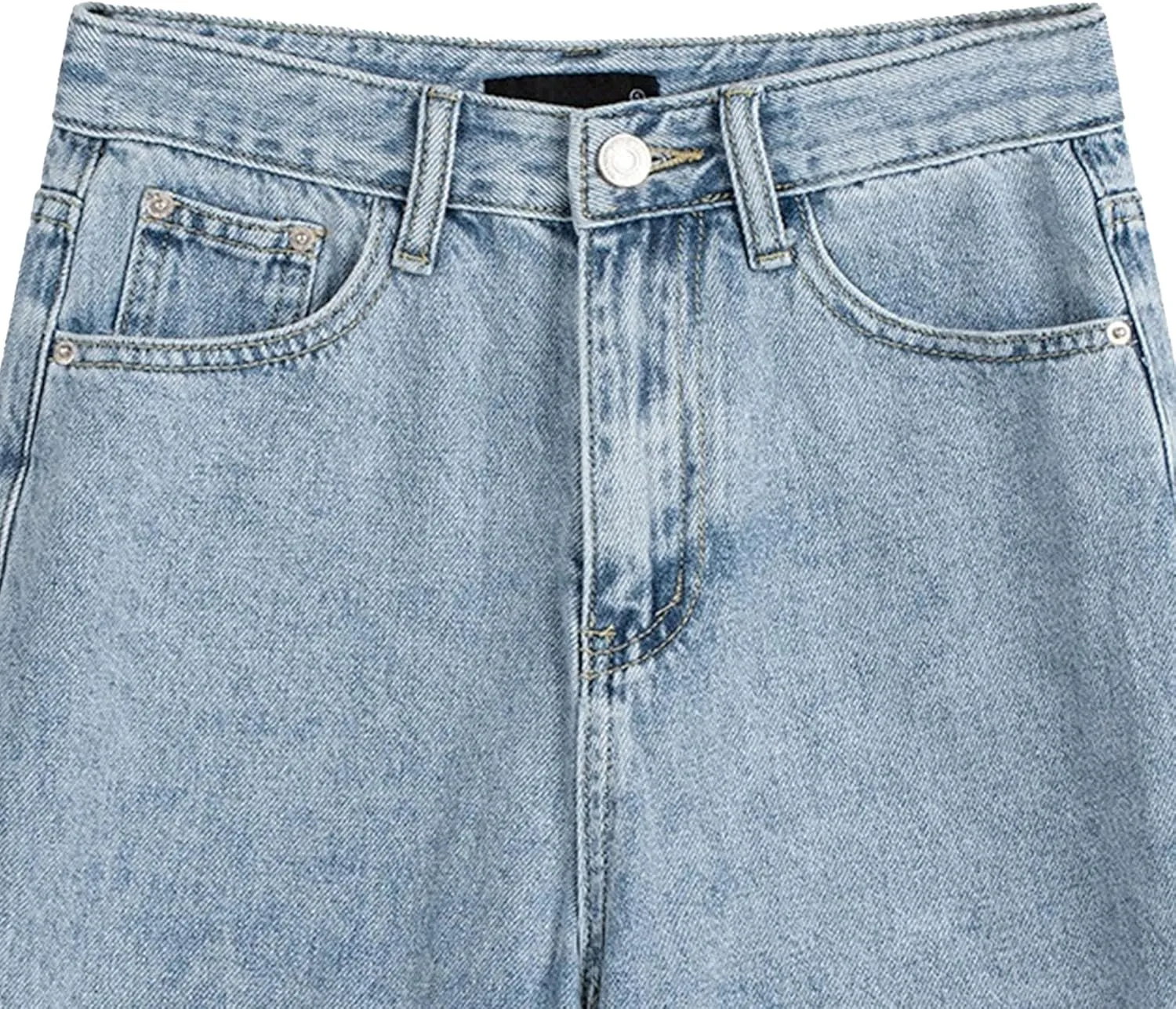 Jean Shorts Womens High Waisted Regular Fit Stretch Denim Shorts with Pockets 2025 Summer Trendy Jeans
