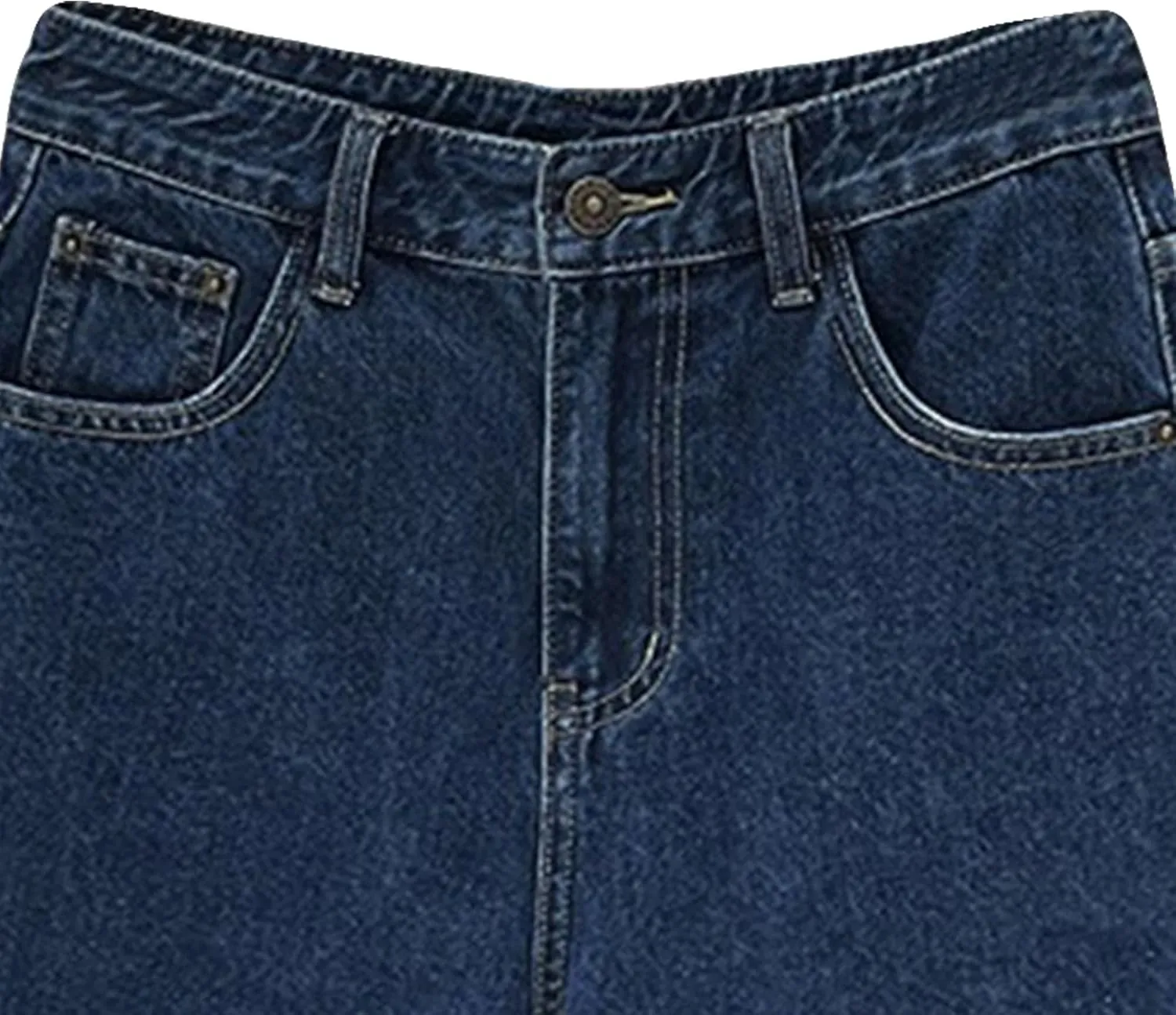 Jean Shorts Womens High Waisted Regular Fit Stretch Denim Shorts with Pockets 2025 Summer Trendy Jeans