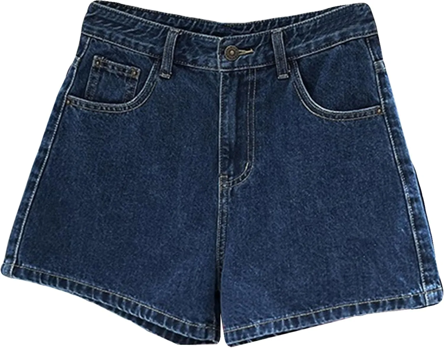 Jean Shorts Womens High Waisted Regular Fit Stretch Denim Shorts with Pockets 2025 Summer Trendy Jeans