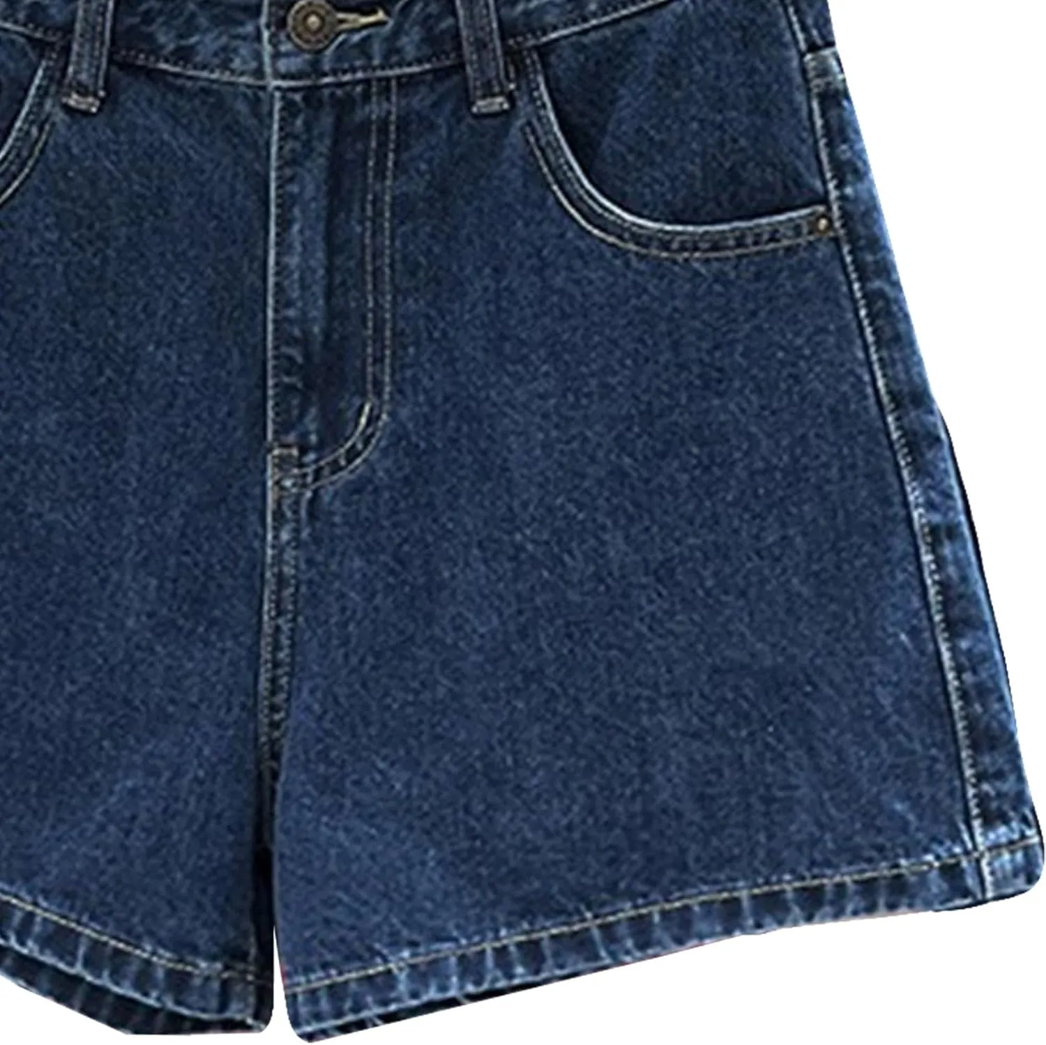 Jean Shorts Womens High Waisted Regular Fit Stretch Denim Shorts with Pockets 2025 Summer Trendy Jeans