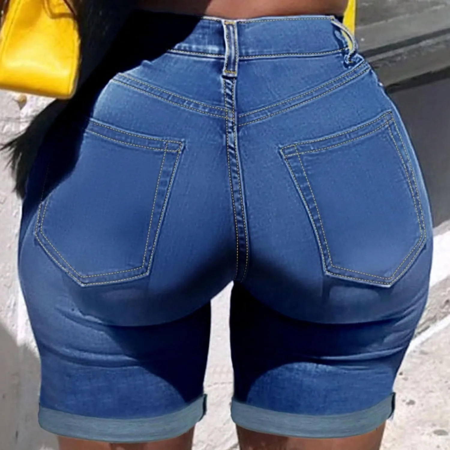 Jean Shorts Womens Shorts Casual Denim Cutoffs Jorts High Waisted Y2k Slim Fit Skinny Short Jeans Cowgirl Outfits