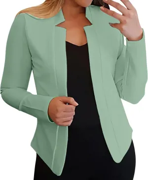 Ladies Blazers To Wear With Jeans Tweed Ladies Cardigan Long Sleeve Prtite Fashion Blazer Soft Oversized Blazer
