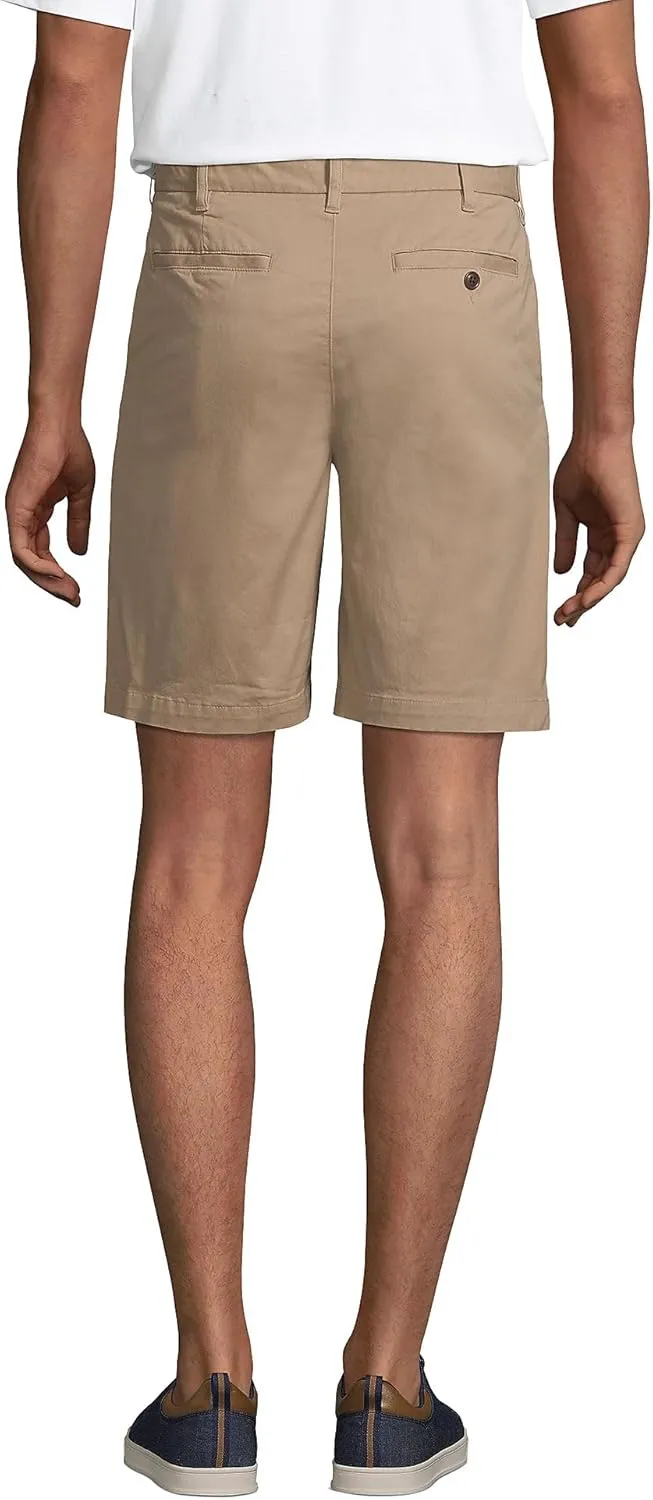 Lands' End Men's Big 9 Inch Comfort Waist Comfort First Knockabout Chino Shorts