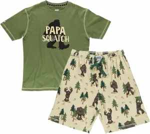 Lazy One Men's Sleep Shorts Set, Matching Sleepwear Shirt and Short Set for Men, Cotton Pajama Shorts and T-Shirt