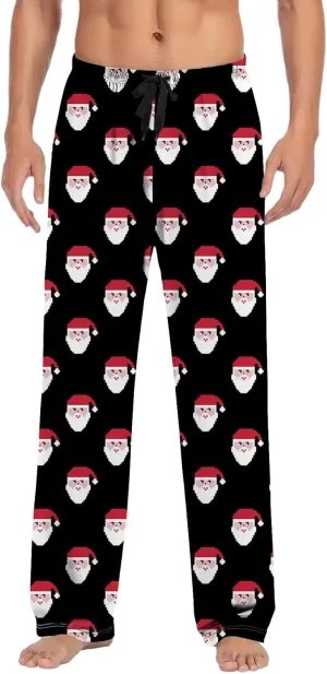 LCMTWX Pajama Pants Casual Pants Pajama Pants with Drawstring and Pockets Pj Pants Men's Pajama Bottoms Christmas Pajamas